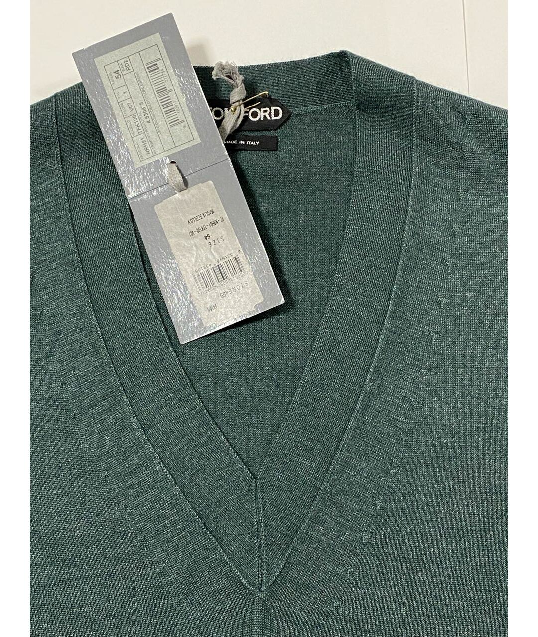 TOM FORD Зеленый кашемировый джемпер / свитер, фото 3