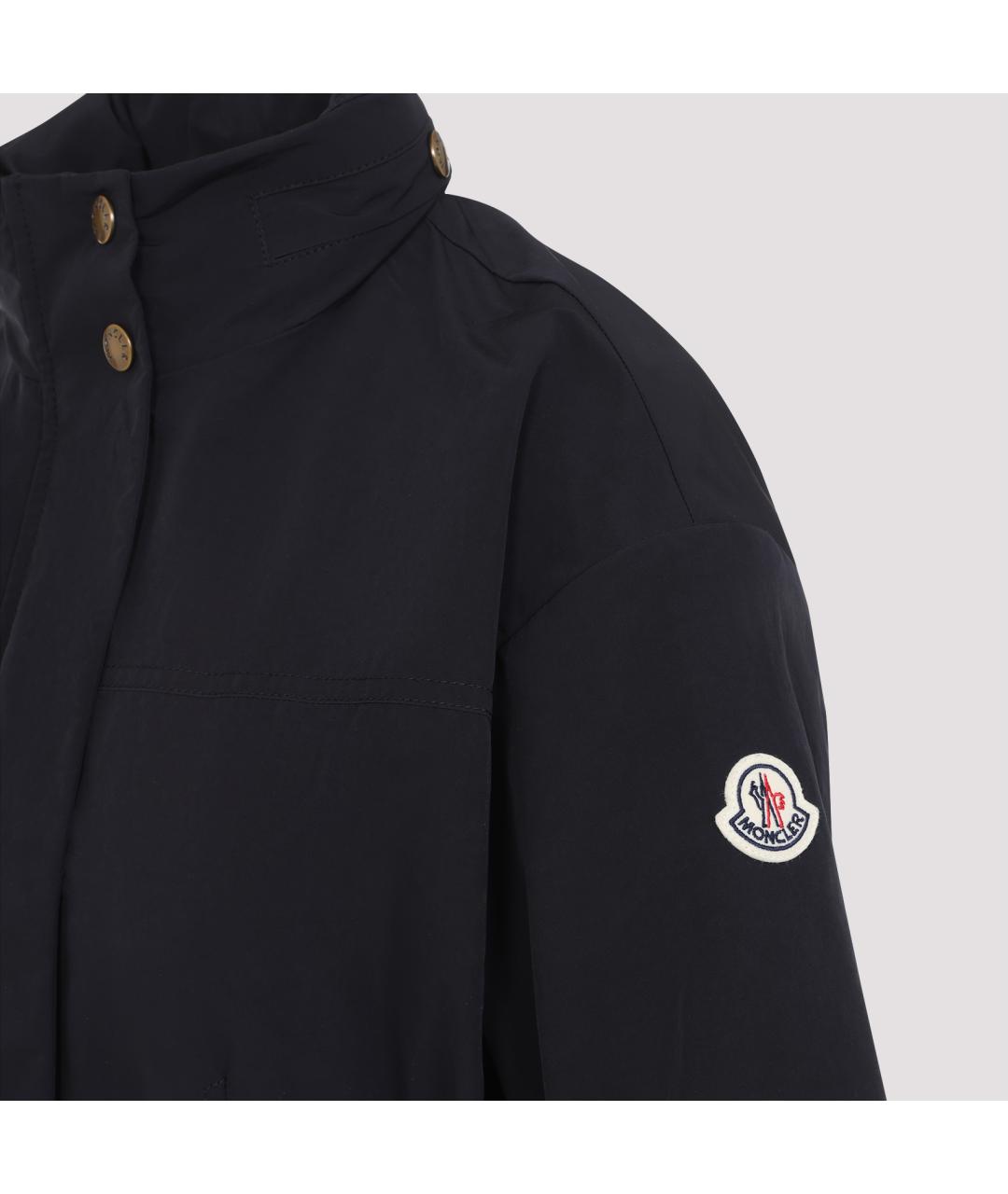 MONCLER Черная полиэстеровая парка, фото 4