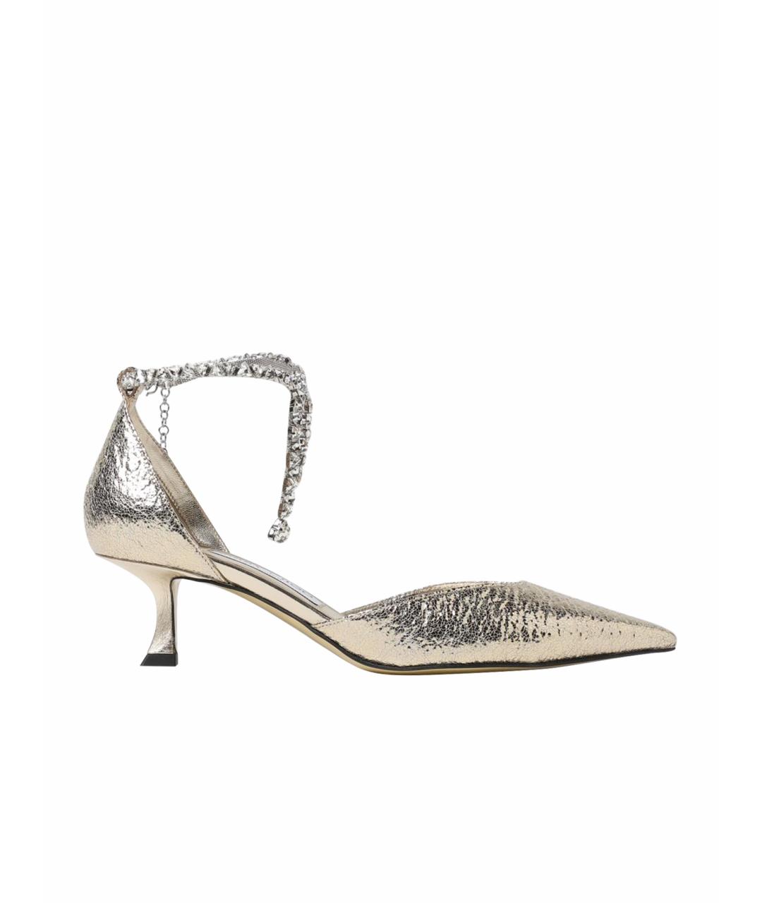 JIMMY CHOO Золотые туфли, фото 1