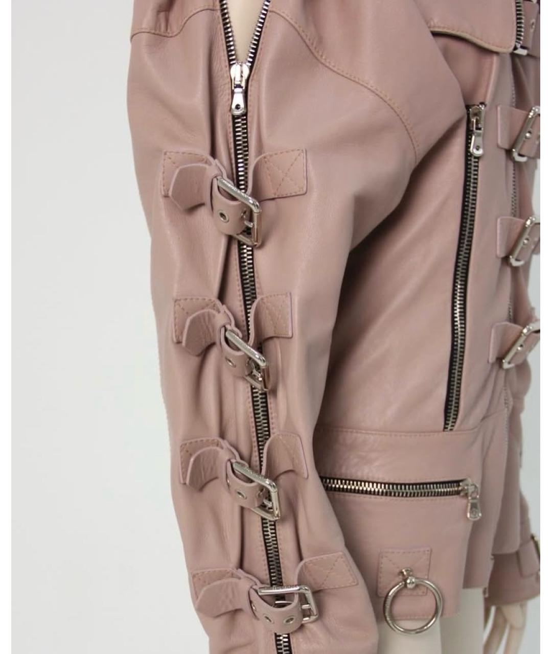 DOLCE&GABBANA Бежевая кожаная куртка, фото 6