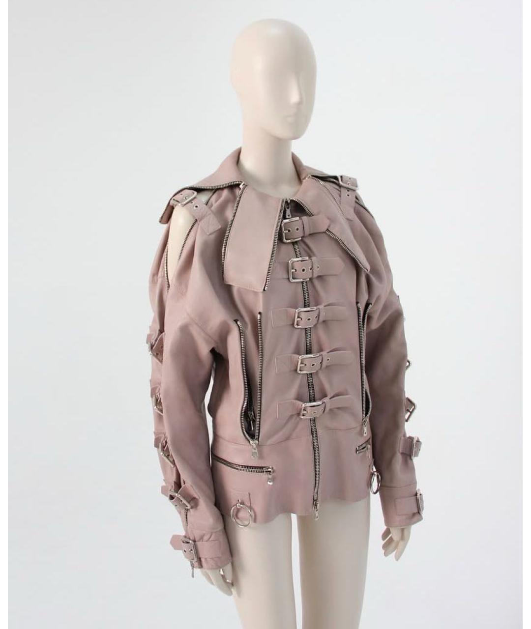 DOLCE&GABBANA Бежевая кожаная куртка, фото 4