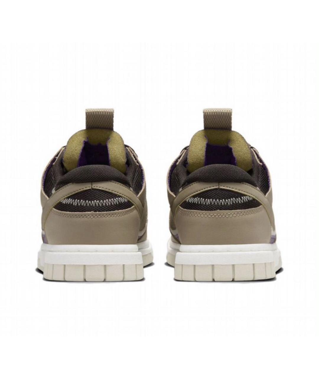 NIKE Бежевые текстильные низкие кроссовки / кеды, фото 4