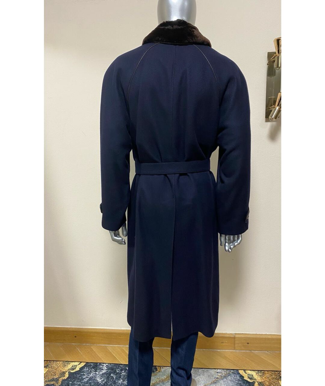 HETTABRETZ Темно-синее кашемировое пальто, фото 2