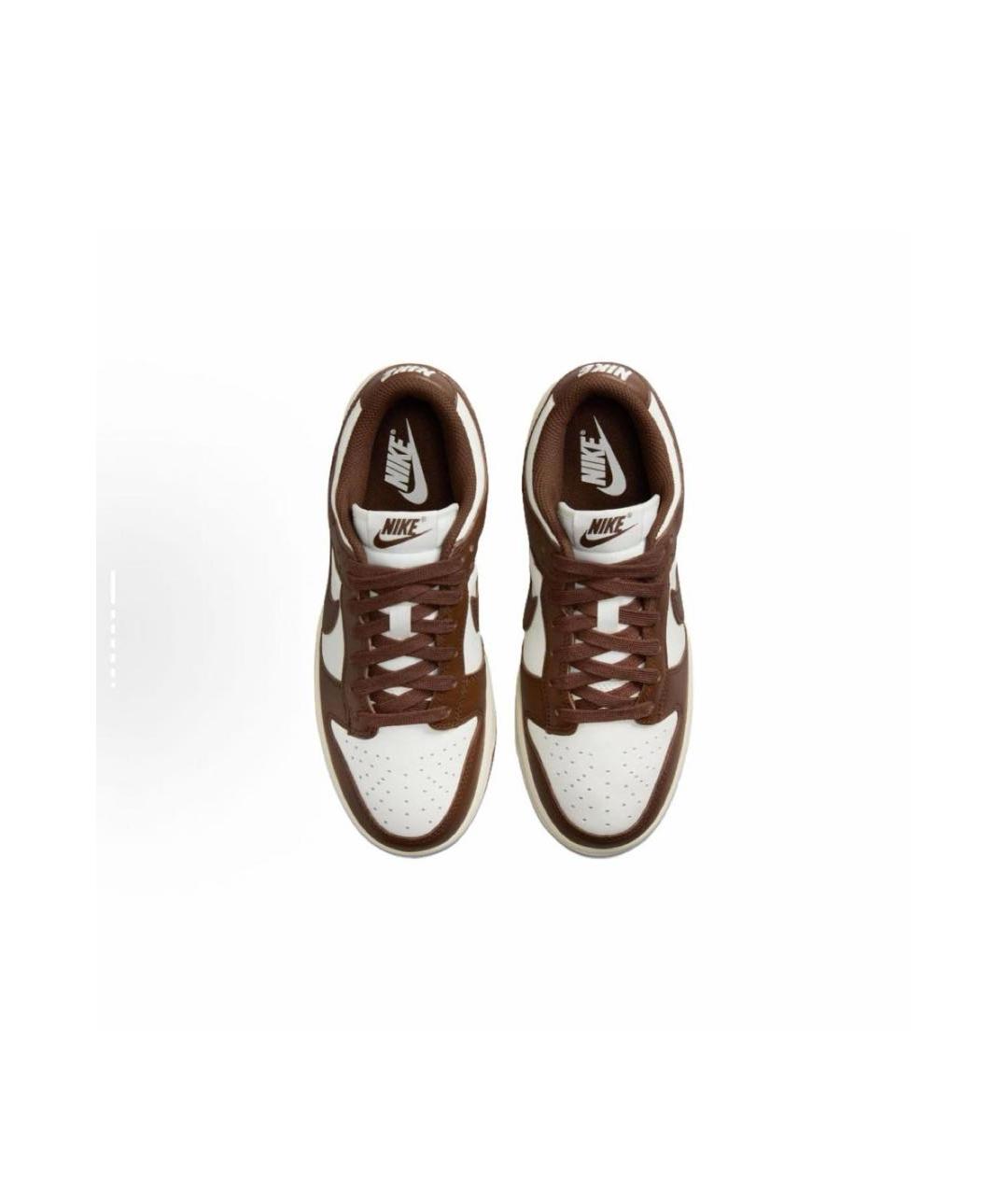 NIKE Коричневые кожаные кроссовки, фото 3