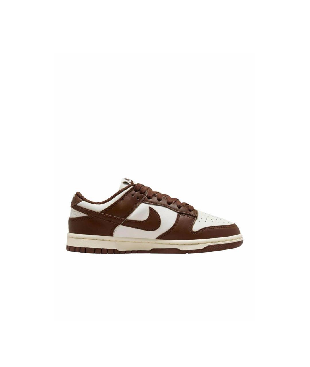 NIKE Коричневые кожаные кроссовки, фото 6