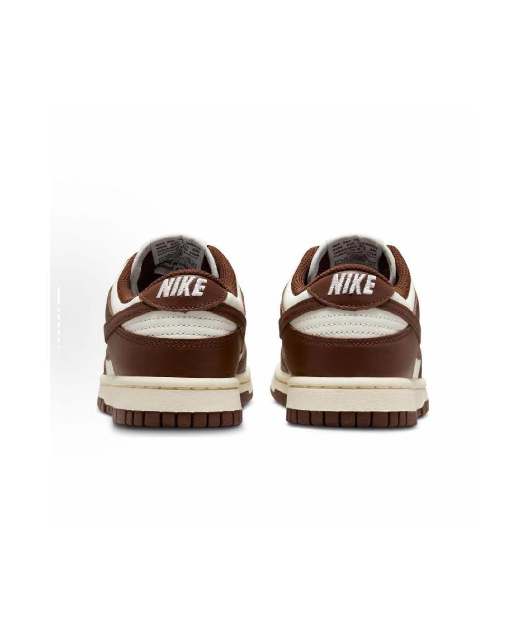 NIKE Коричневые кожаные кроссовки, фото 4