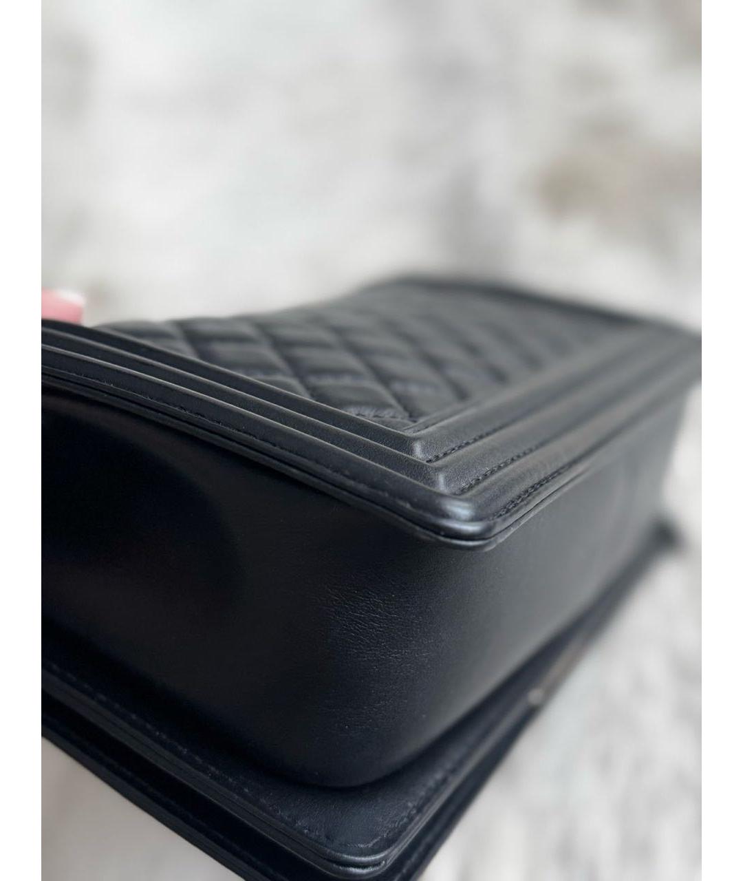 CHANEL Черная кожаная сумка через плечо, фото 3