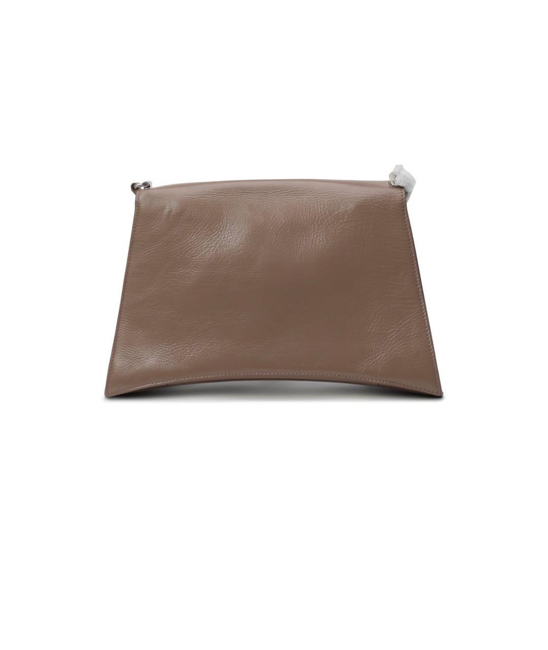 BALENCIAGA Бежевая кожаная сумка через плечо, фото 2