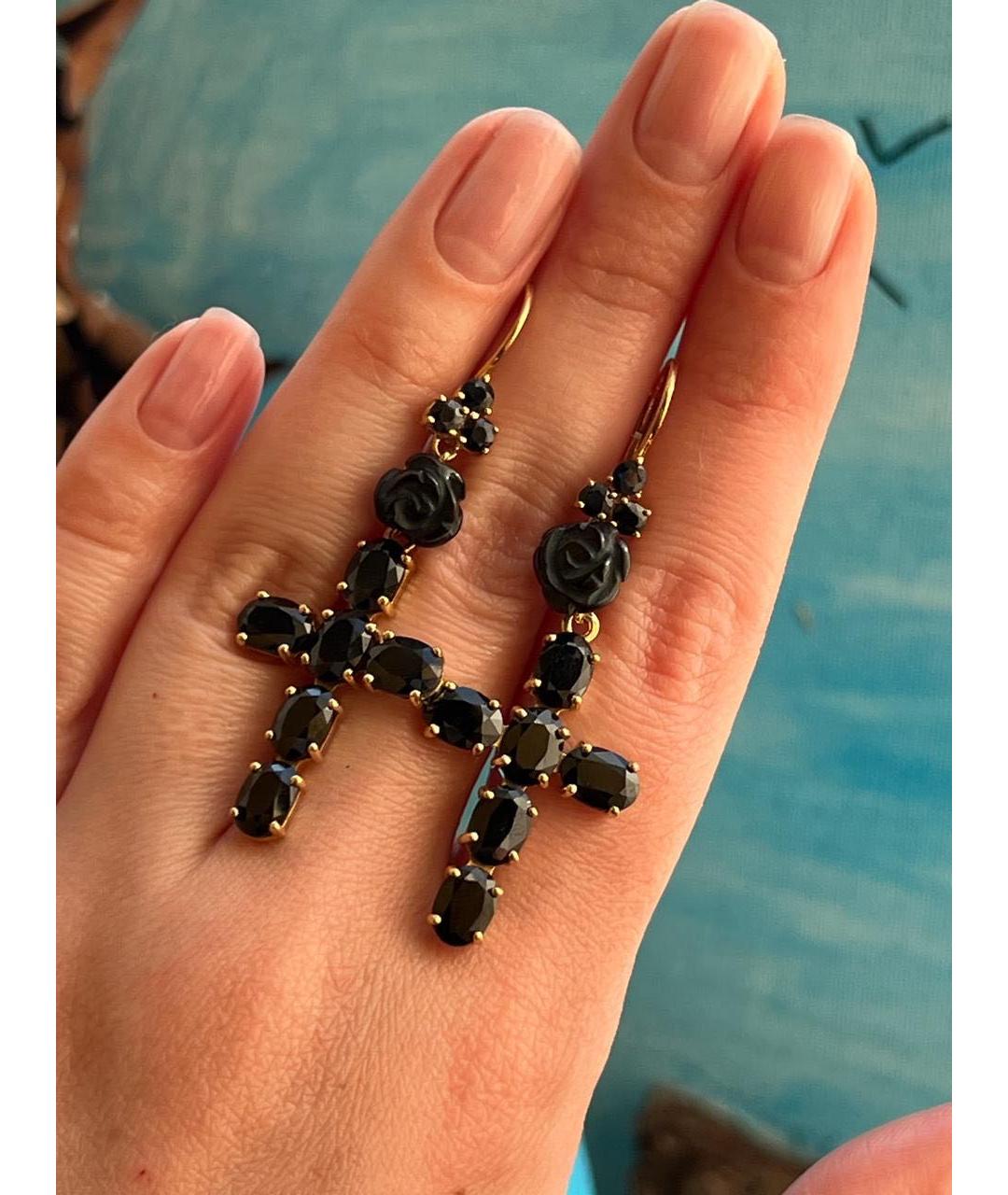 DOLCE&GABBANA Желтые серьги из желтого золота, фото 2