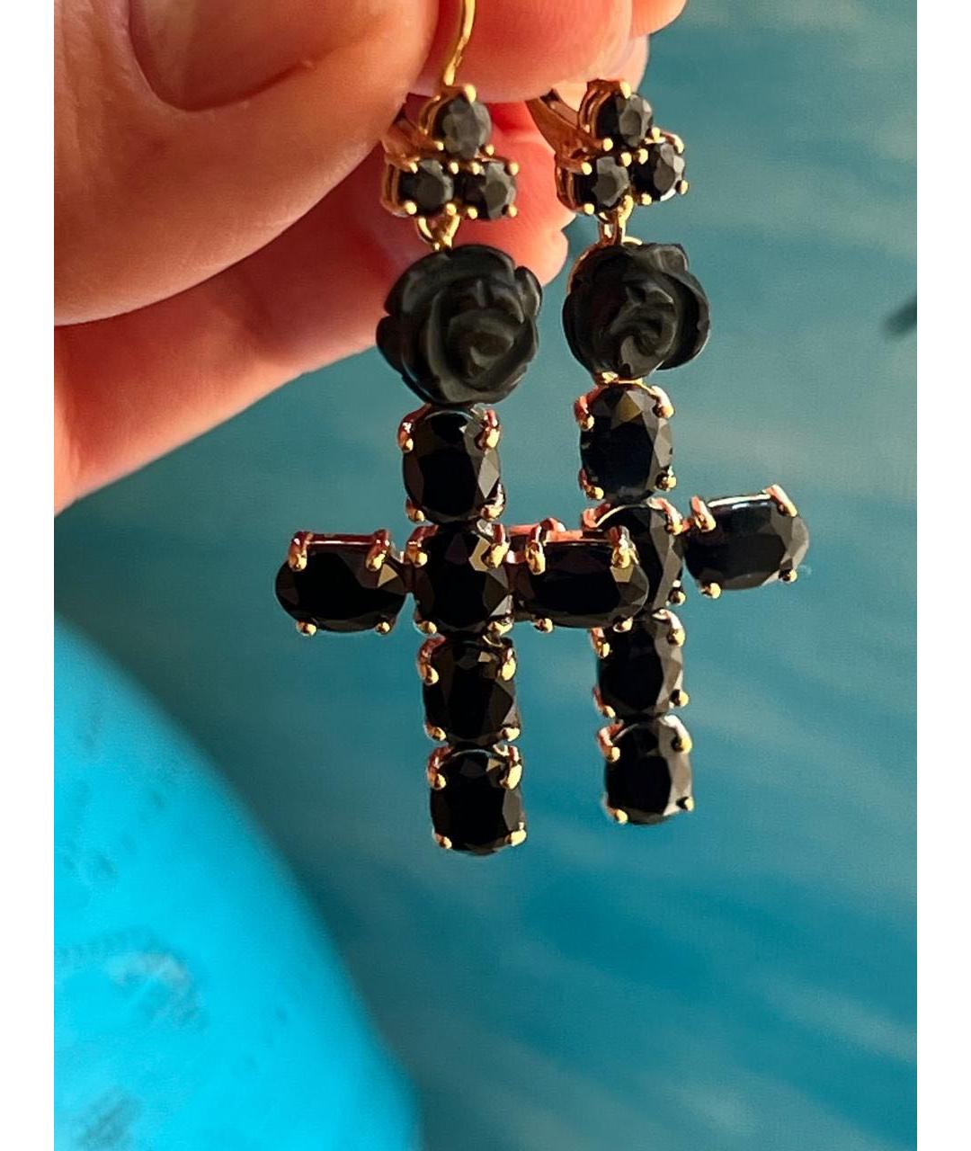 DOLCE&GABBANA Желтые серьги из желтого золота, фото 3
