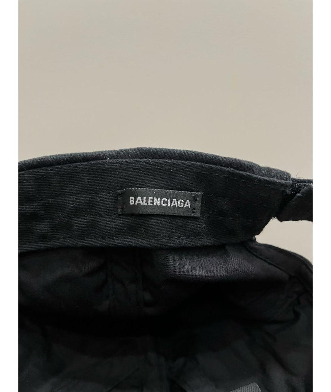 BALENCIAGA Черная кепка, фото 5