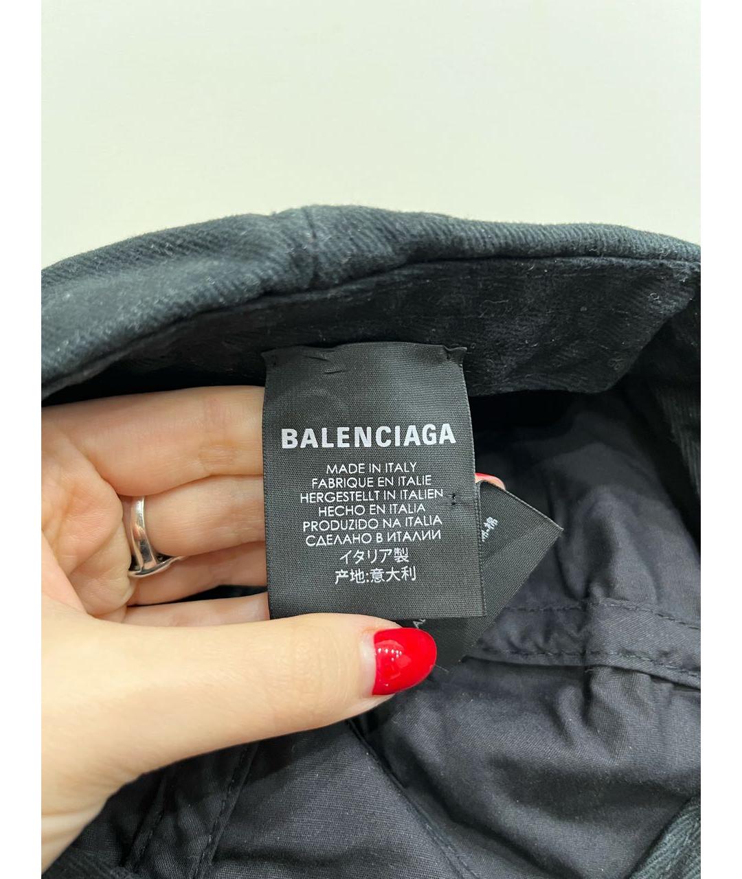 BALENCIAGA Черная кепка, фото 6