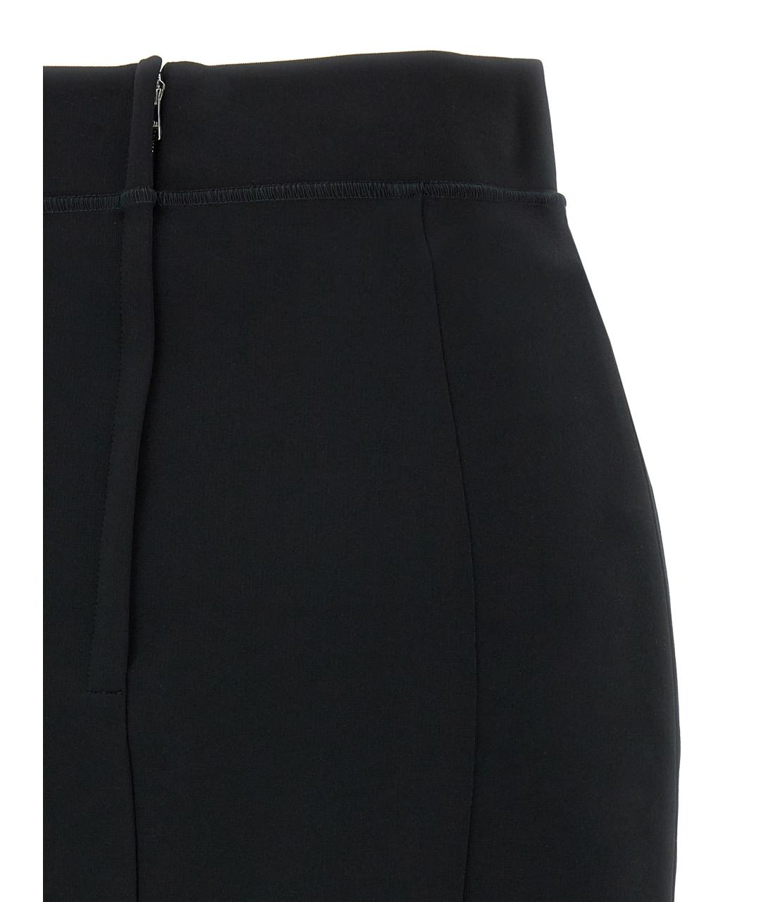 DOLCE&GABBANA Черная вискозная юбка мини, фото 4