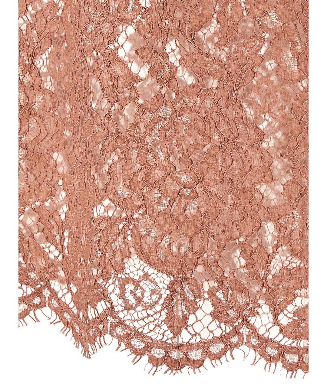 DOLCE&GABBANA Розовая вискозная футболка, фото 4