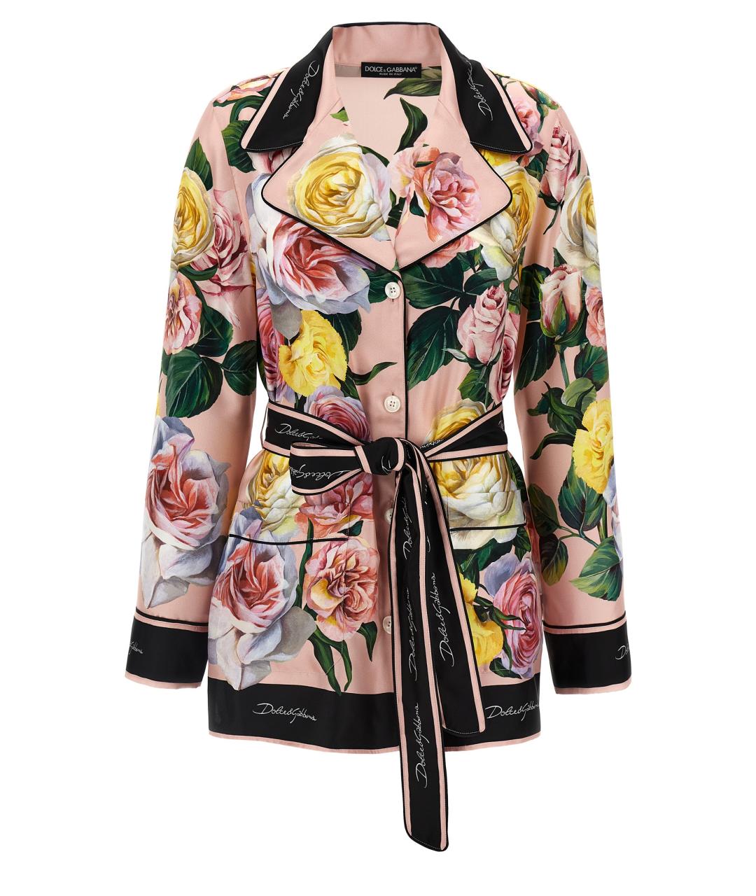 DOLCE&GABBANA Мульти шелковая блузы, фото 1