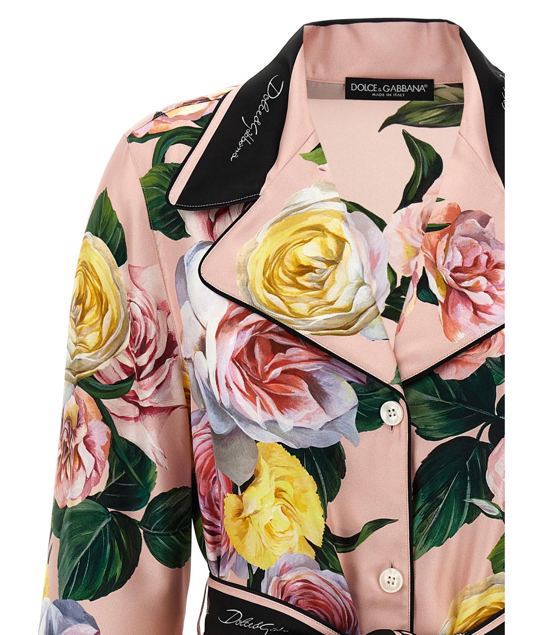 DOLCE&GABBANA Мульти шелковая блузы, фото 3