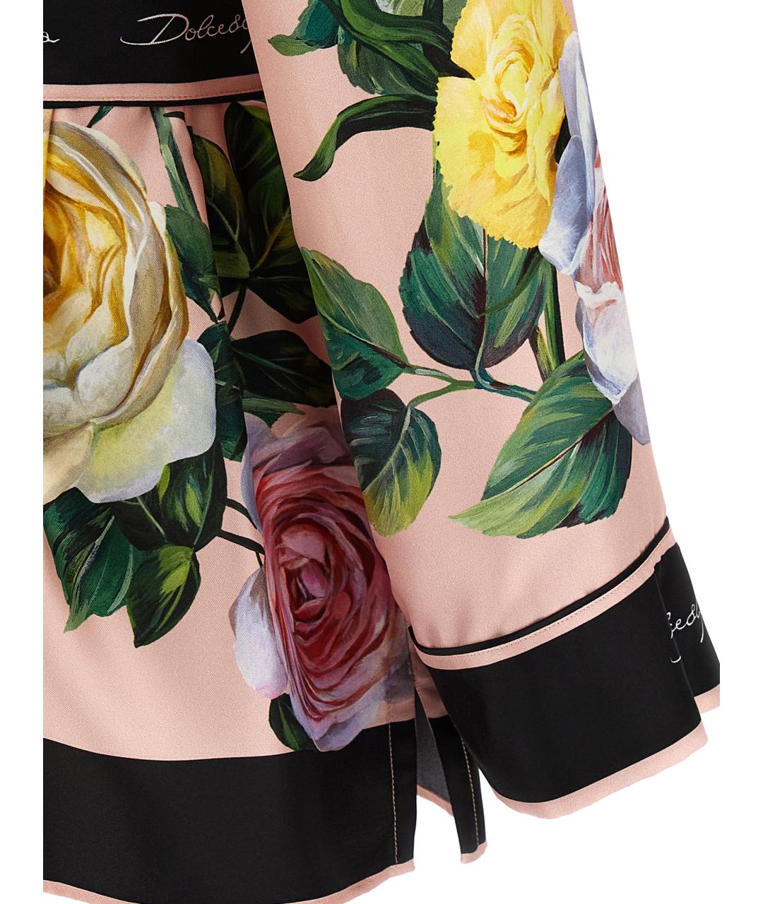 DOLCE&GABBANA Мульти шелковая блузы, фото 4