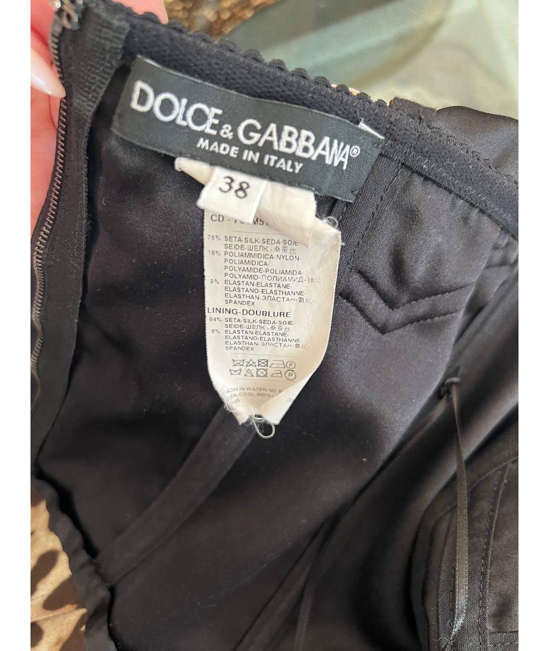 DOLCE&GABBANA Коричневый шелковый комбинезон, фото 5