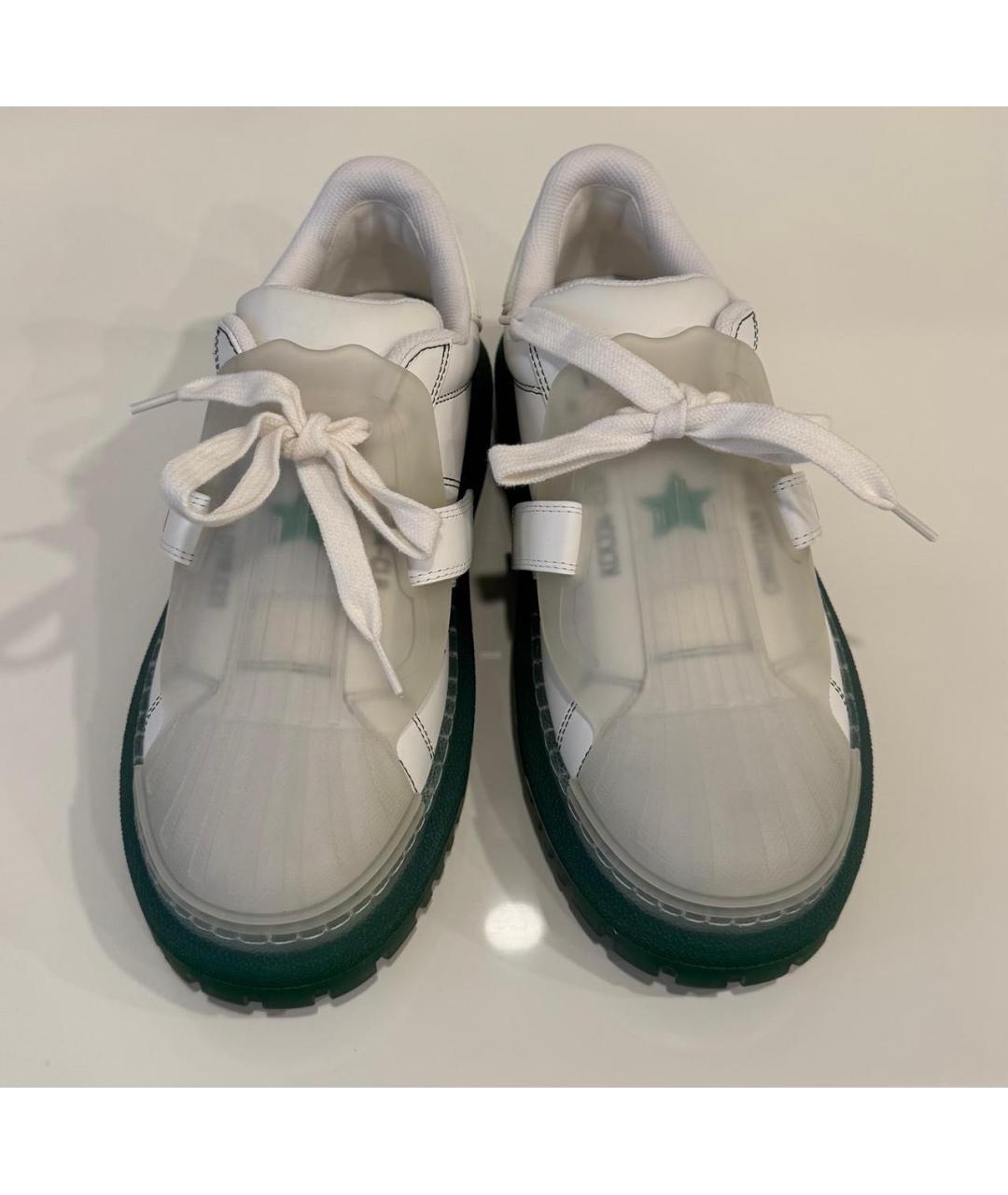 CHRISTIAN DIOR Белые кожаные кроссовки, фото 2