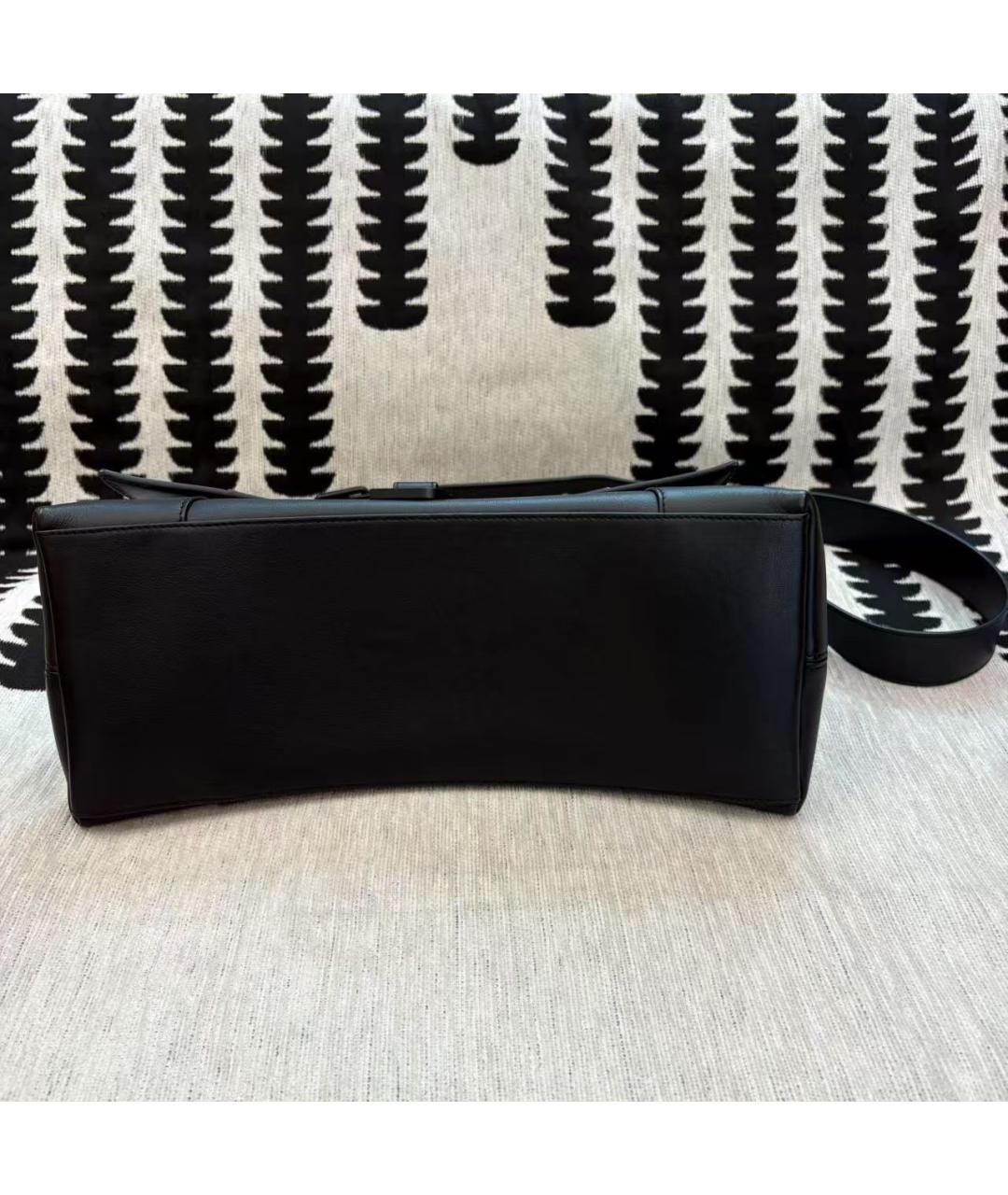 BALENCIAGA Черная кожаная сумка через плечо, фото 3