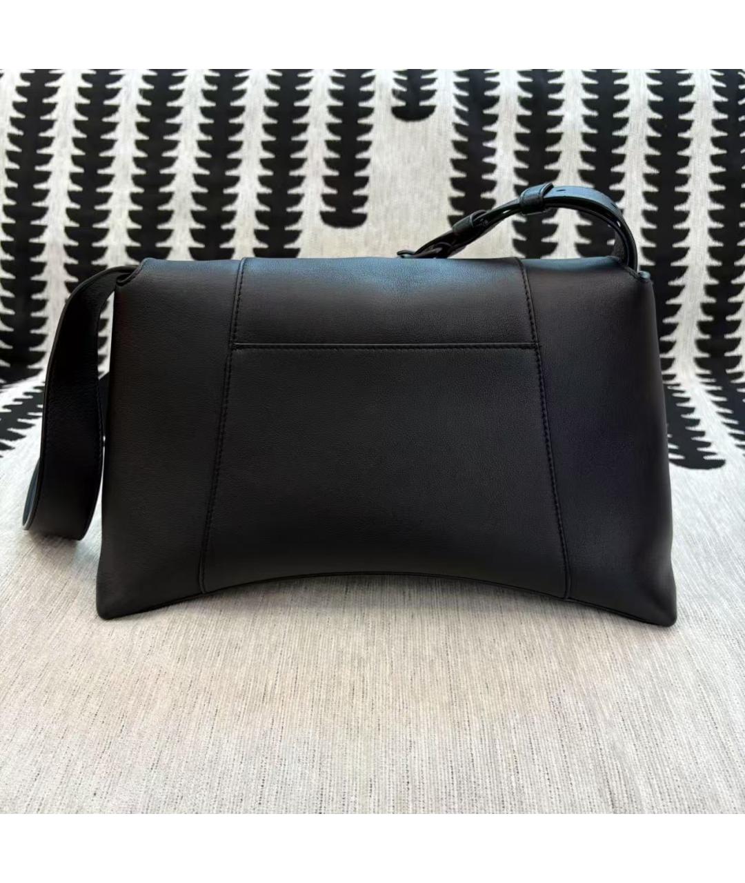 BALENCIAGA Черная кожаная сумка через плечо, фото 2