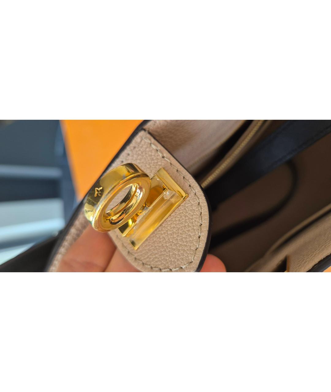 LOUIS VUITTON Коричневая кожаная сумка тоут, фото 2
