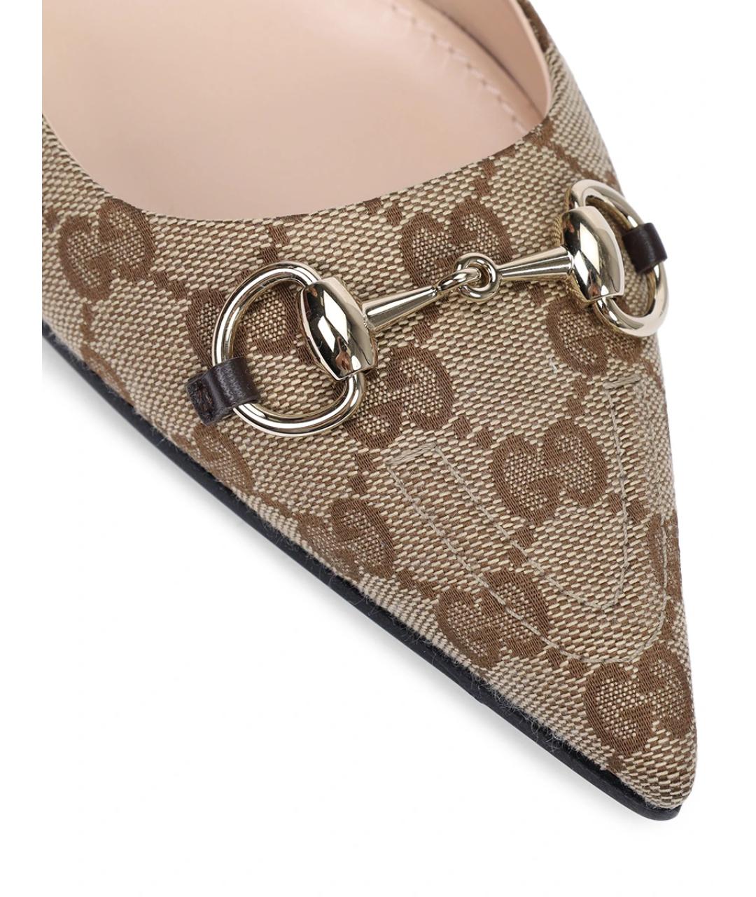 GUCCI Бежевые туфли, фото 5