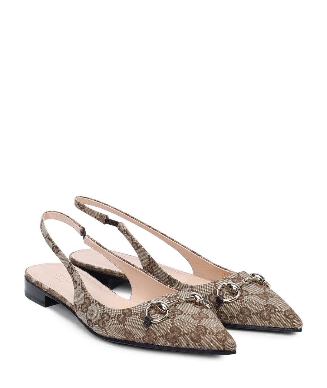 GUCCI Бежевые туфли, фото 2