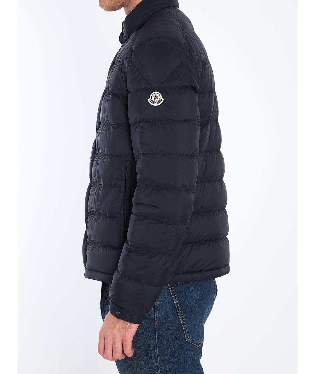 MONCLER Темно-синяя полиамидовая куртка, фото 3