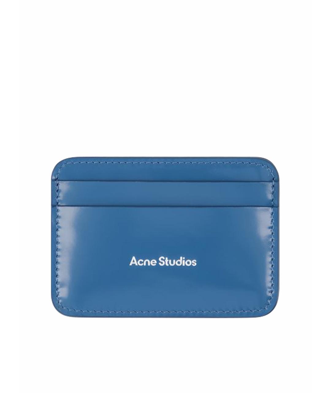 ACNE STUDIOS Синий кожаный кардхолдер, фото 1