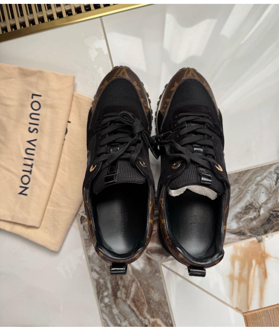 LOUIS VUITTON Черные кроссовки, фото 3