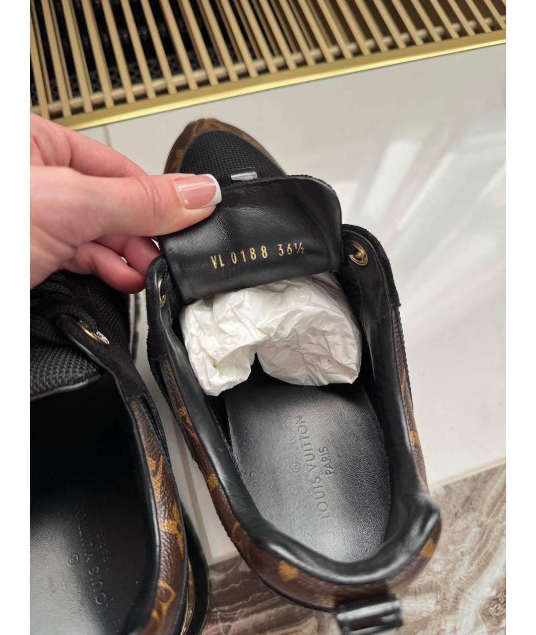 LOUIS VUITTON Черные кроссовки, фото 7