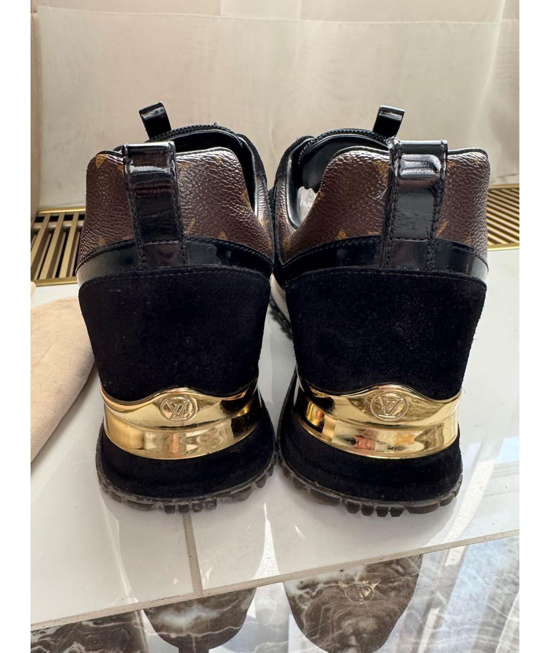 LOUIS VUITTON Черные кроссовки, фото 4