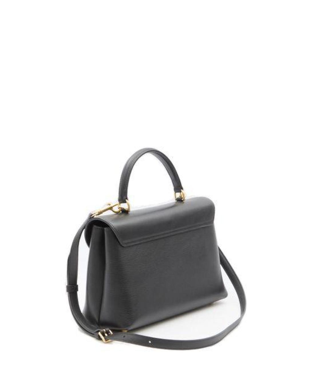 CELINE Черная кожаная сумка с короткими ручками, фото 2
