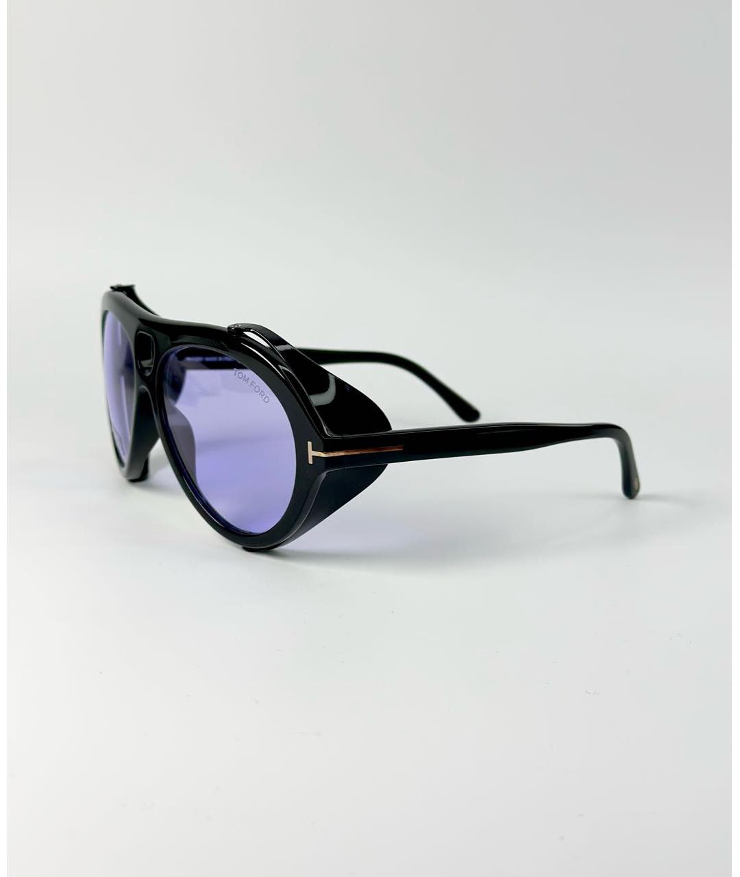 TOM FORD Черные пластиковые солнцезащитные очки, фото 2