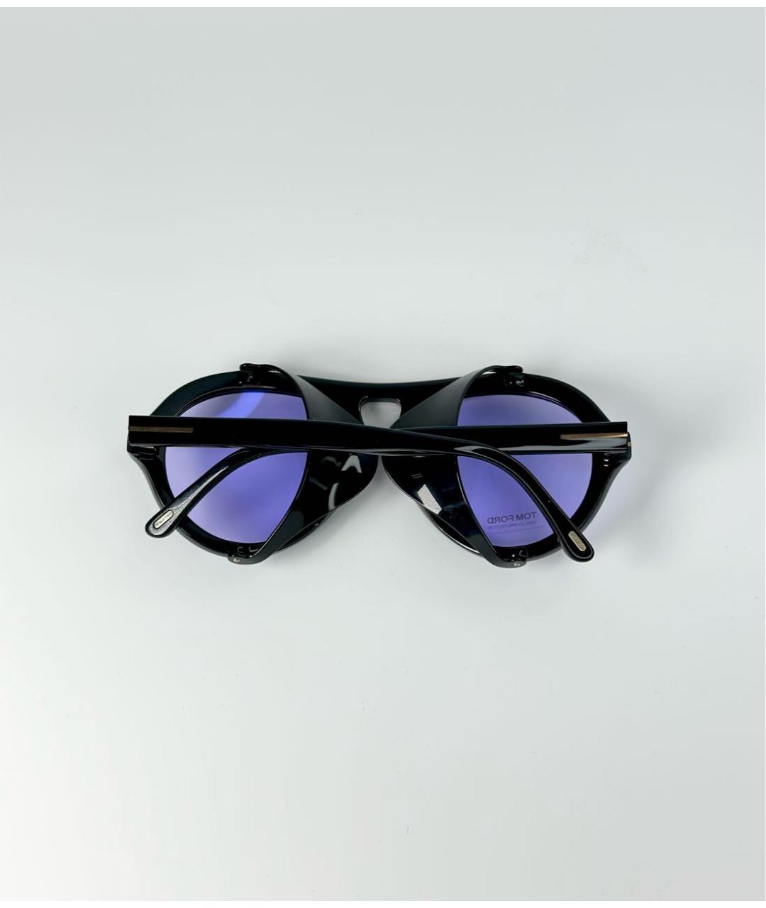 TOM FORD Черные пластиковые солнцезащитные очки, фото 4