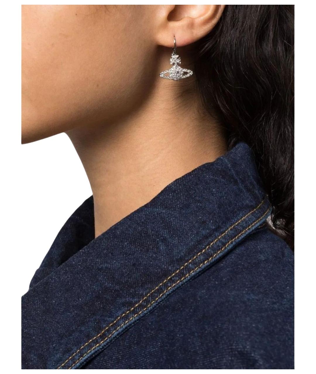 VIVIENNE WESTWOOD Серебряные латунные серьги, фото 3