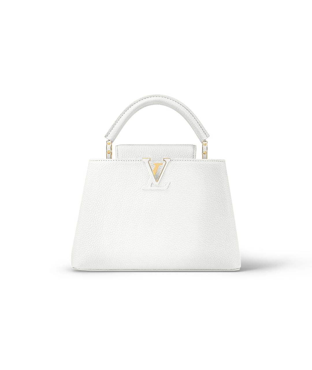 LOUIS VUITTON Белая кожаная сумка через плечо, фото 1