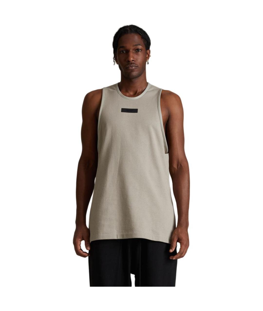 FEAR OF GOD ESSENTIALS Серая майка, фото 4