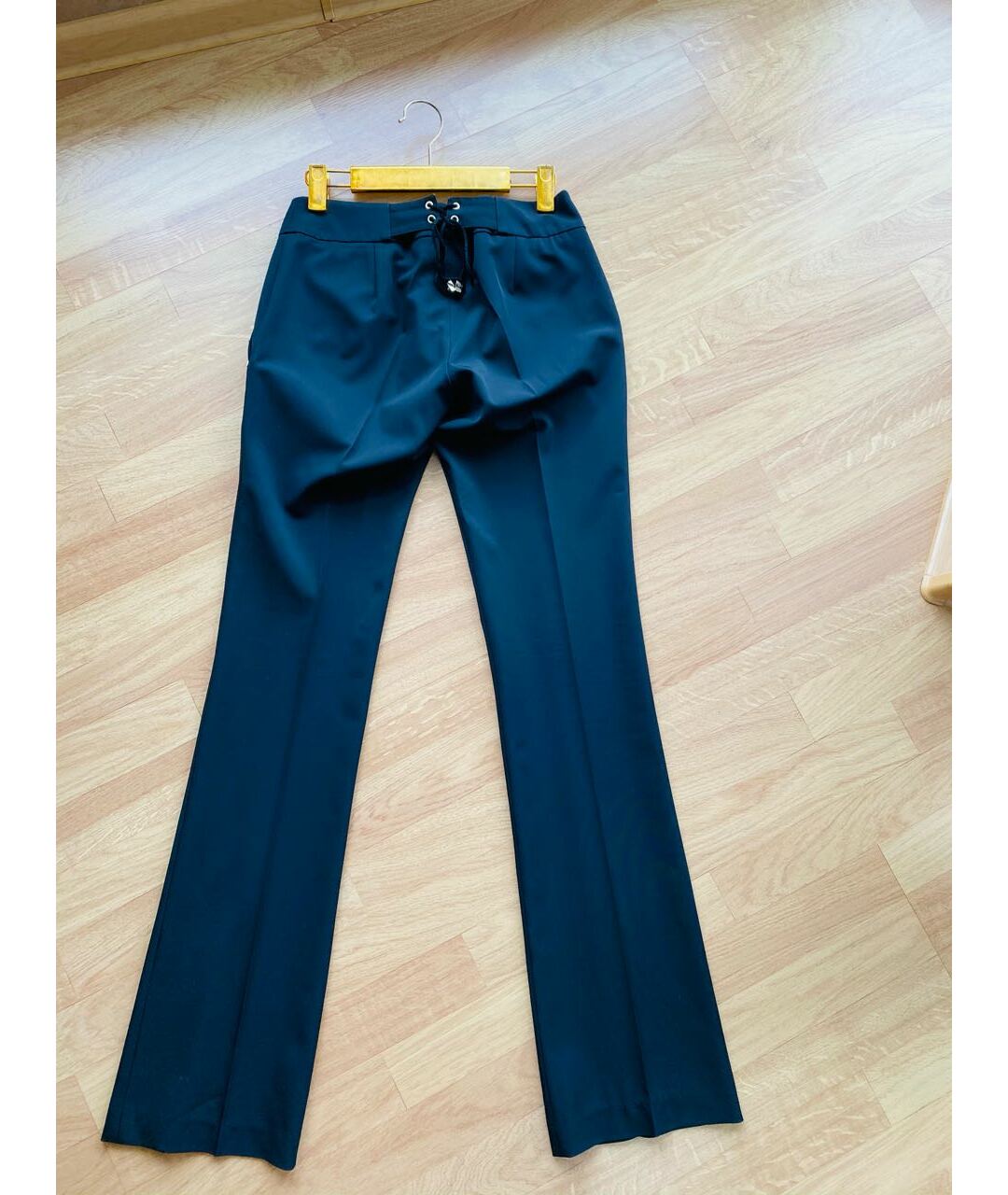 ELISABETTA FRANCHI Черные брюки широкие, фото 2