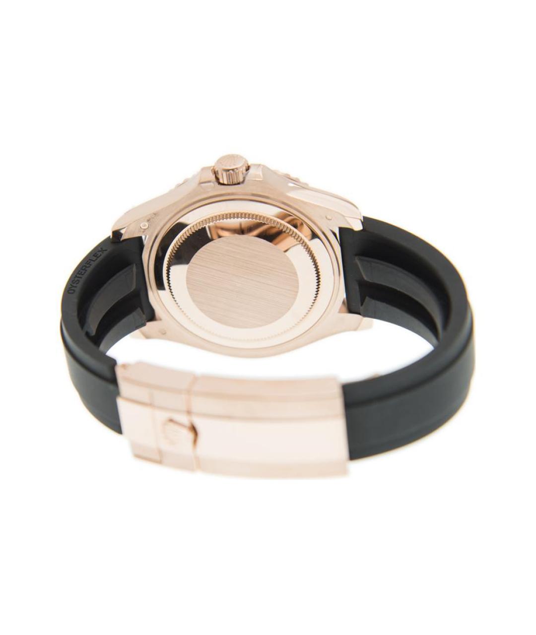 ROLEX Черные часы из розового золота, фото 3