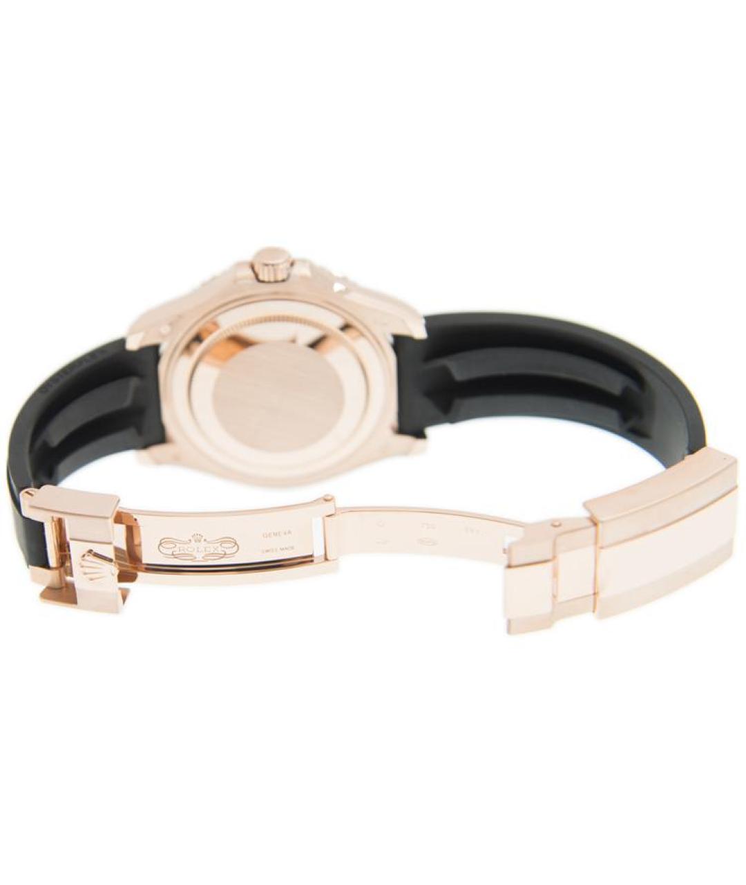 ROLEX Черные часы из розового золота, фото 2