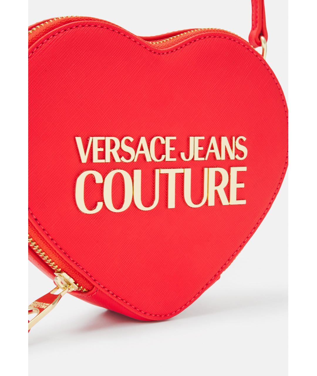 VERSACE JEANS COUTURE Красная сумка через плечо из искусственной кожи, фото 2