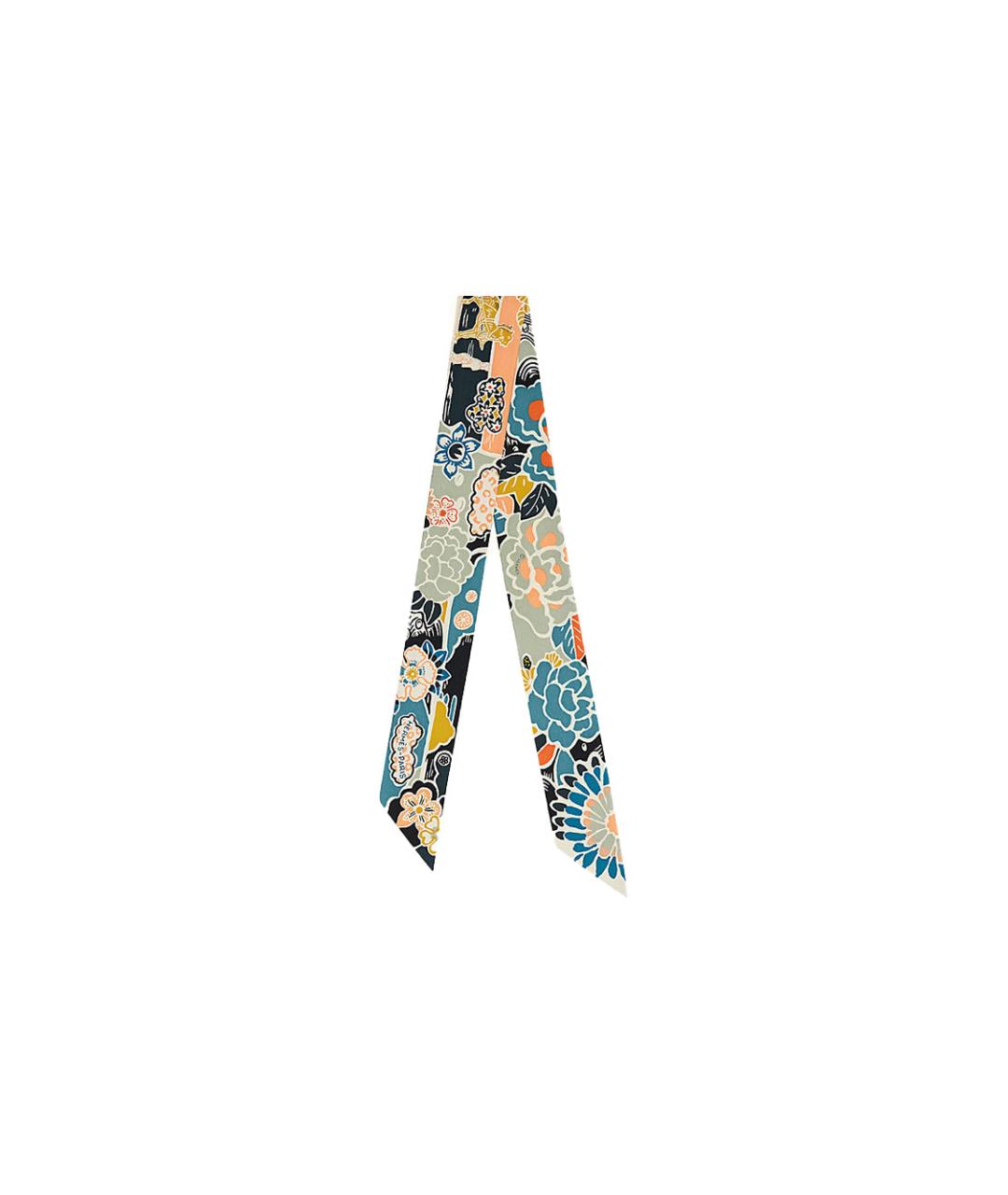 HERMES Мульти шелковый шарф, фото 1