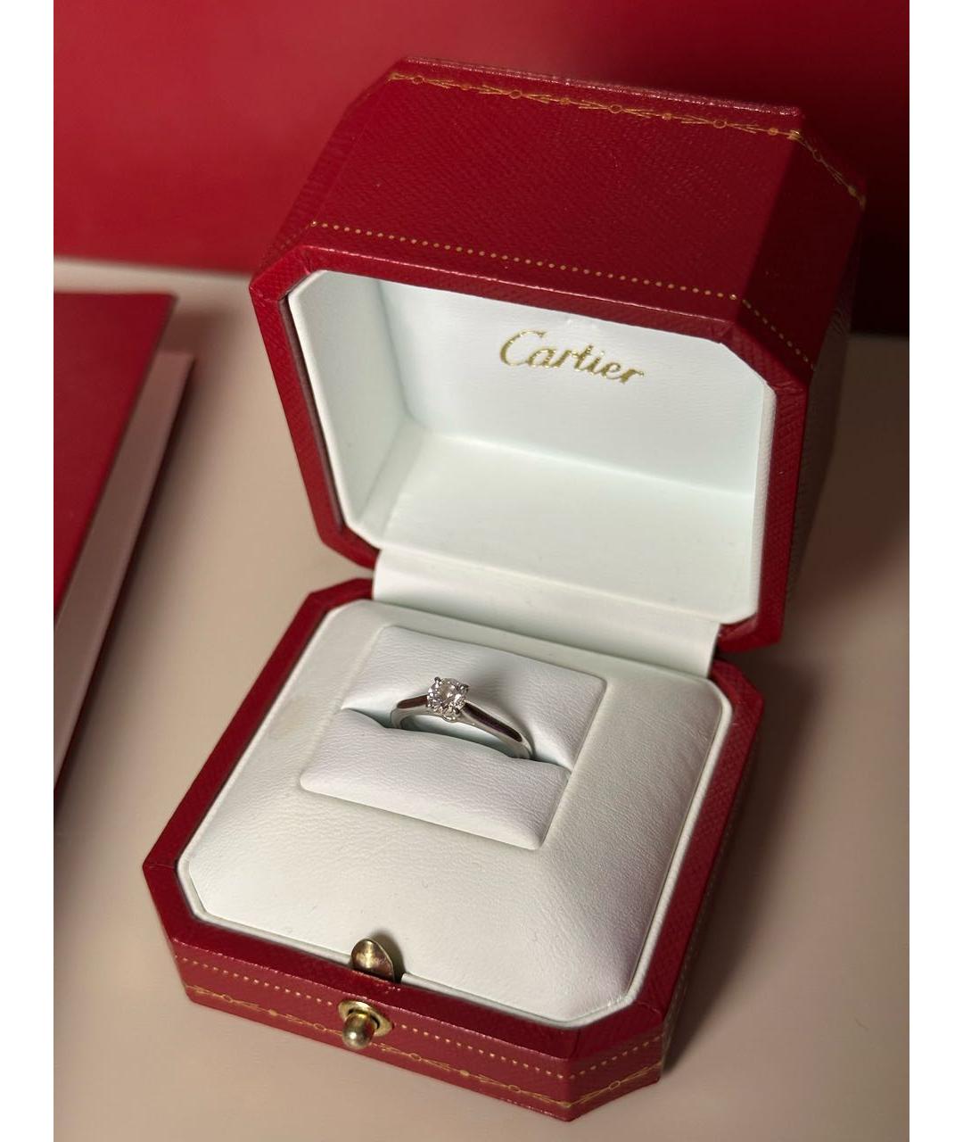 CARTIER Серебряное платиновое кольцо, фото 1