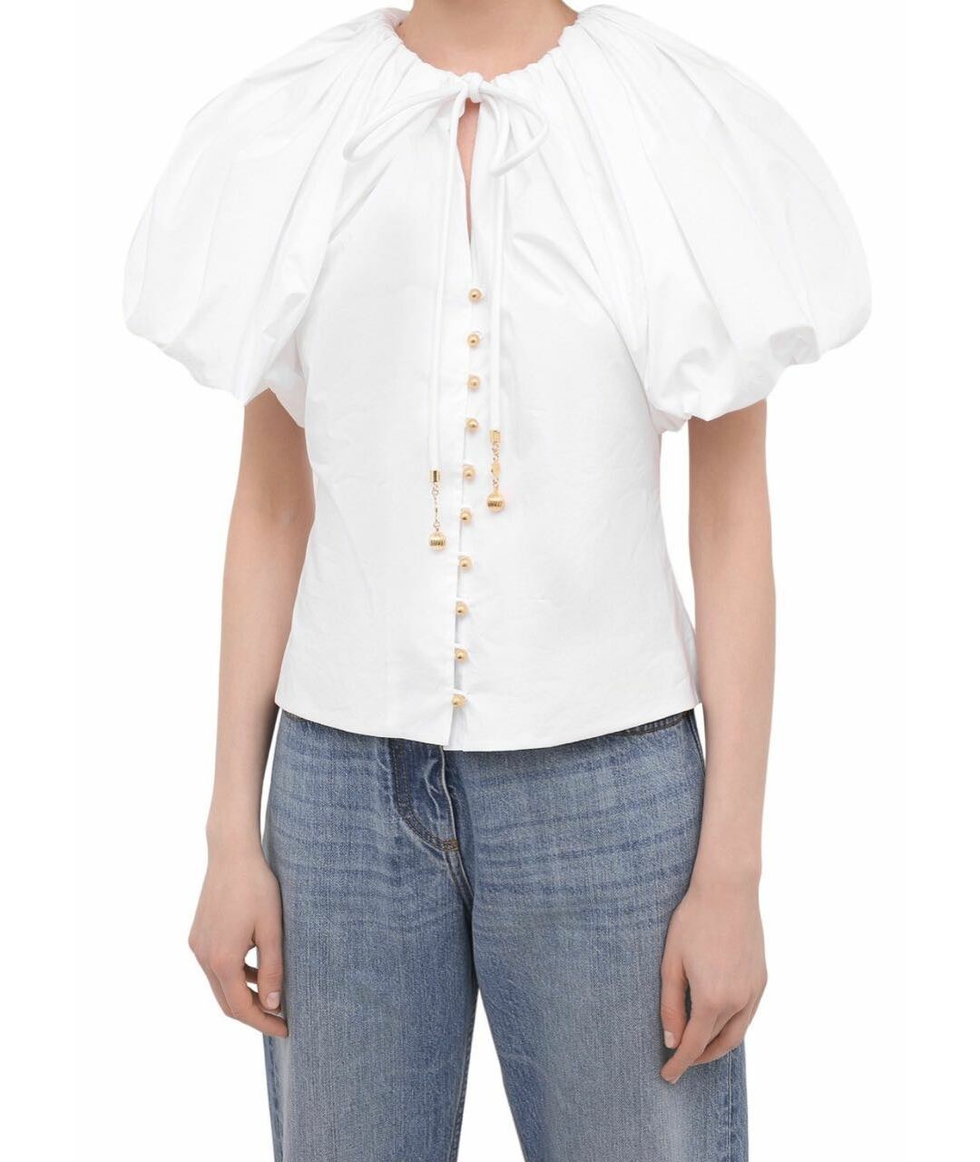 LANVIN Белая хлопковая рубашка, фото 2