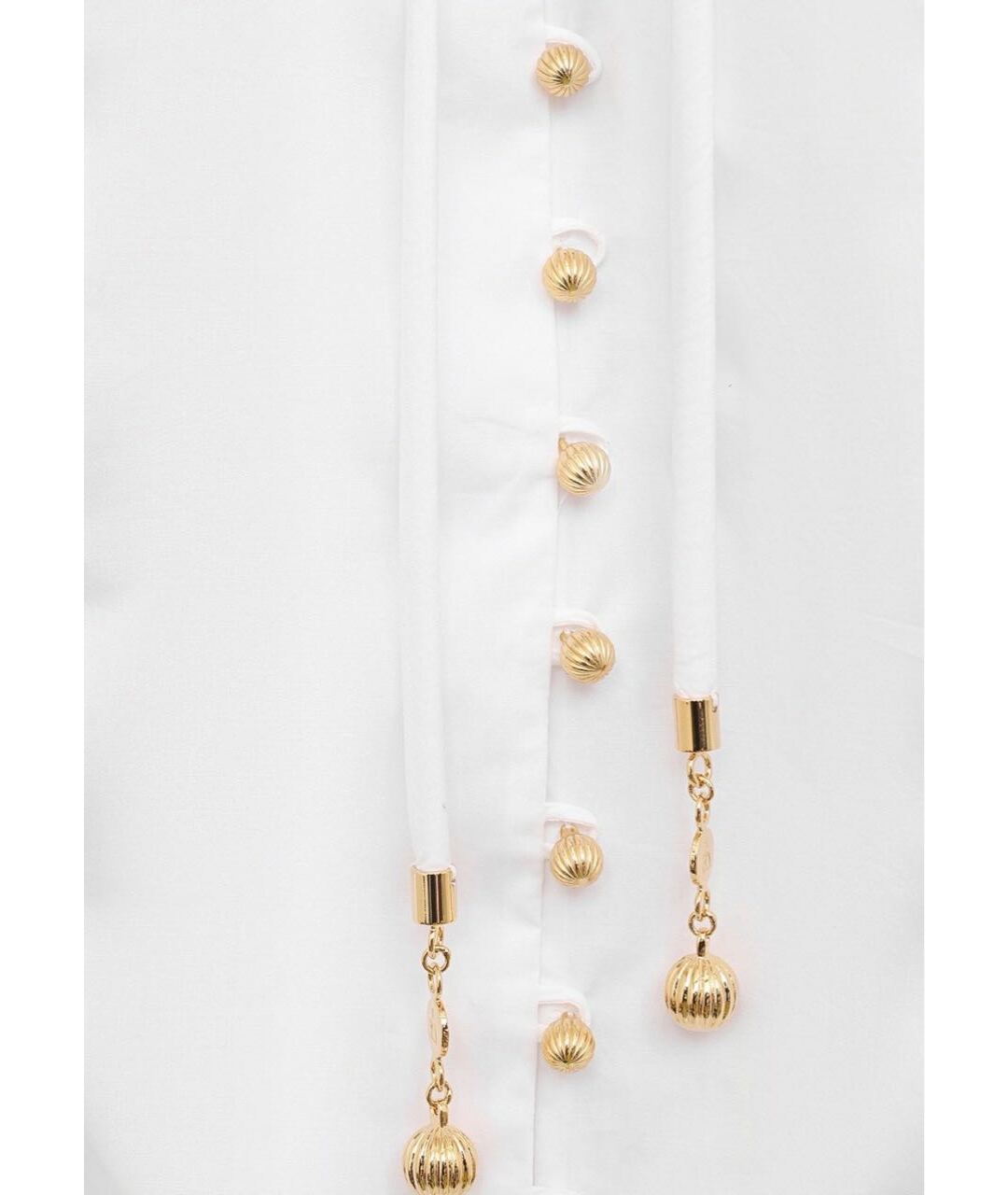 LANVIN Белая хлопковая рубашка, фото 5