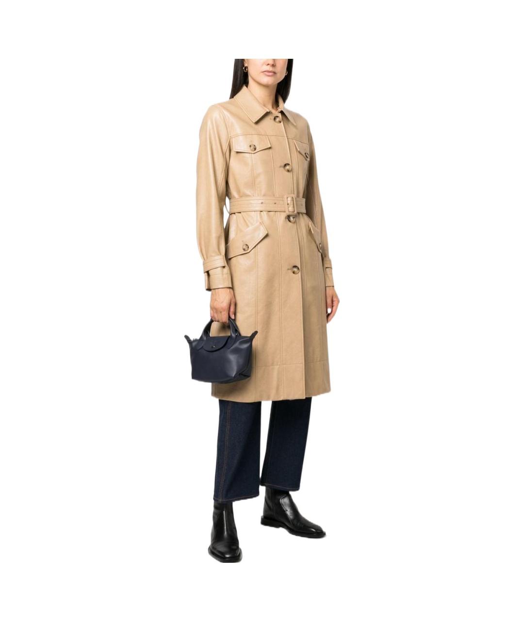 LONGCHAMP Черная кожаная сумка через плечо, фото 4