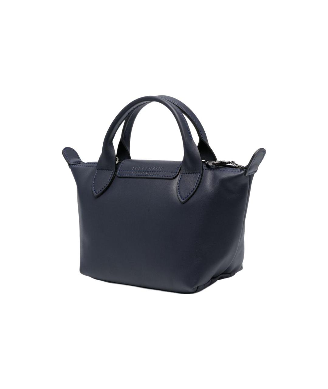 LONGCHAMP Черная кожаная сумка через плечо, фото 2