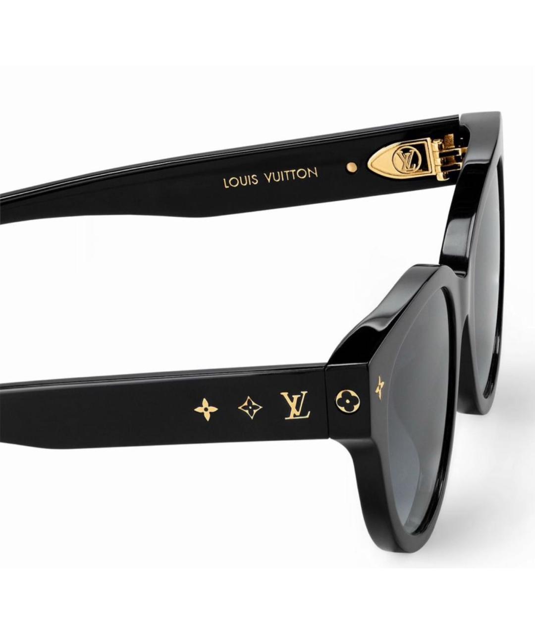 LOUIS VUITTON Черные пластиковые солнцезащитные очки, фото 2